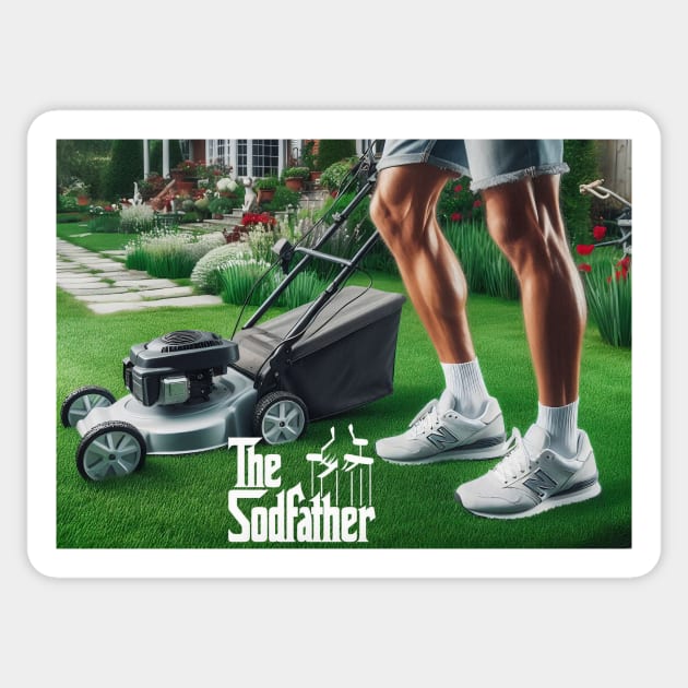 The Sodfather Sticker by DadOfMo Designs